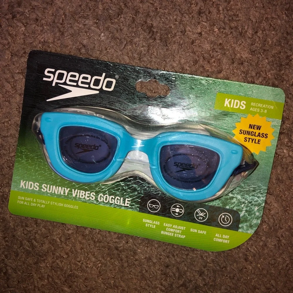 Speedo Kids Sunny Vibes Sunglass Style Goggles, New